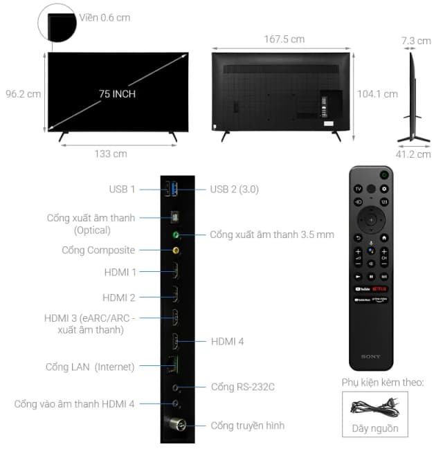 So sánh giá Google Tivi Sony 4K 75 inch KD-75X80K rẻ nhất? - Ảnh 6