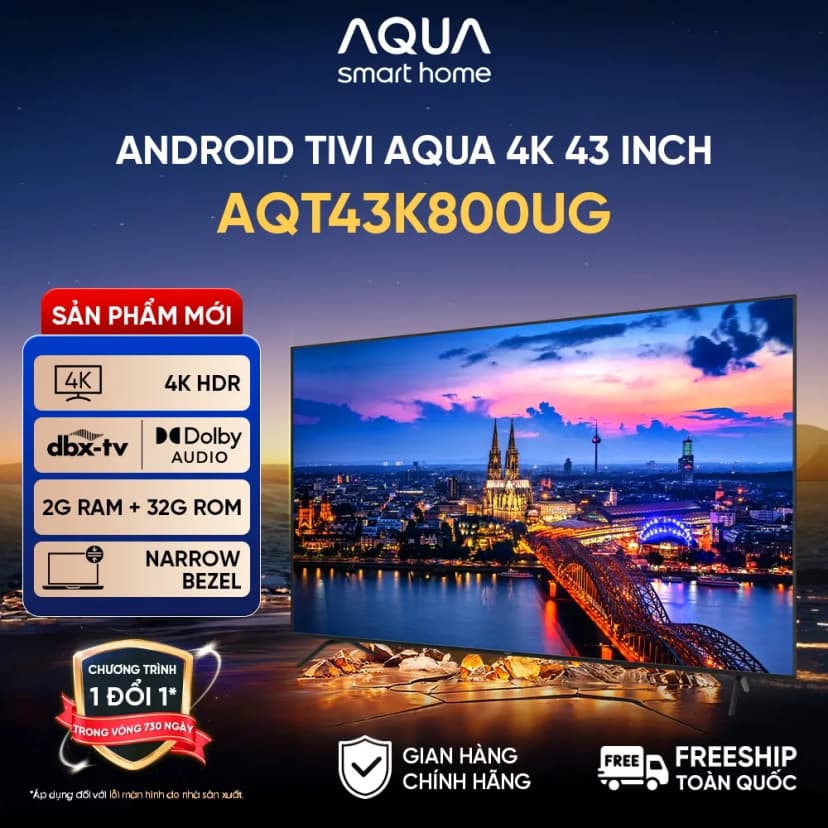 So sánh giá Android Tivi Aqua 4K 43 inch AQT43K800UG - Tìm sản phẩm giá rẻ nhất - Ảnh 18