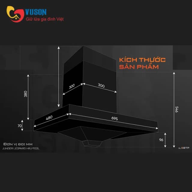 So sánh giá Máy hút mùi áp tường Junger Leopard HRJ-702L rẻ nhất? - Ảnh 2