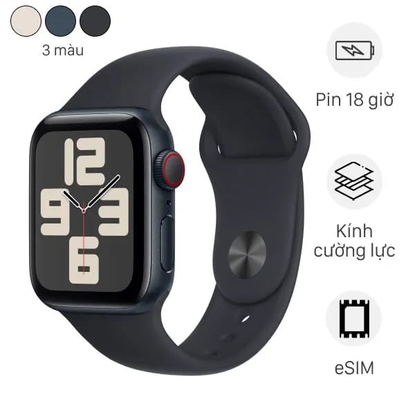 Apple Watch SE 3 GPS + Cellular 44mm viền nhôm dây thể thao - Giá rẻ nhất hôm nay - Ảnh 11