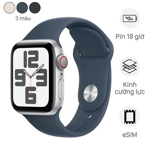 Apple Watch SE 3 GPS + Cellular 44mm viền nhôm dây thể thao - Giá rẻ nhất hôm nay - Ảnh 10