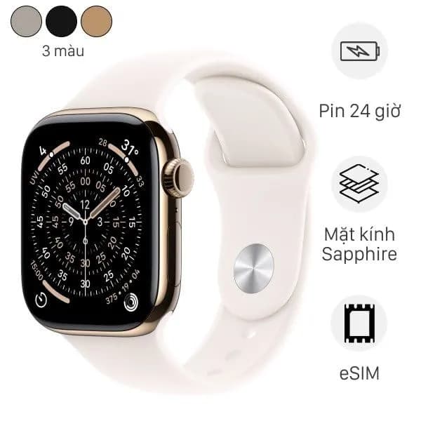 So sánh giá Apple Watch Series 11 GPS + Cellular 42mm viền nhôm dây thể thao rẻ nhất? - Ảnh 11