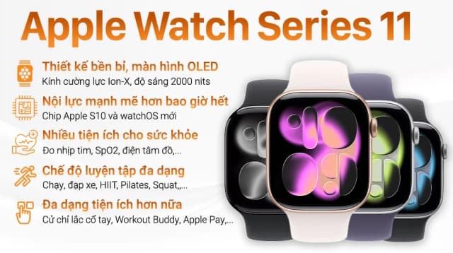 So sánh giá Apple Watch Series 11 GPS + Cellular 46mm viền nhôm dây thể thao rẻ nhất? - Ảnh 12