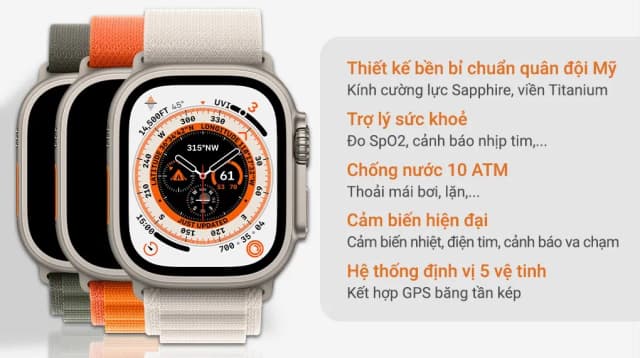 Top 1 so sánh giá Đồng hồ thông minh Apple Watch Ultra 2 GPS + Cellular 49mm viền Titanium dây Alpine - Tìm sản phẩm giá rẻ nhất - Ảnh 16