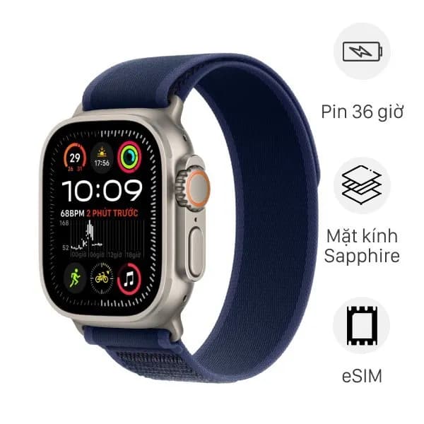 So sánh giá Apple Watch Ultra 2 GPS + Cellular 49mm viền Titanium dây Ocean - Tìm sản phẩm giá rẻ nhất - Ảnh 23