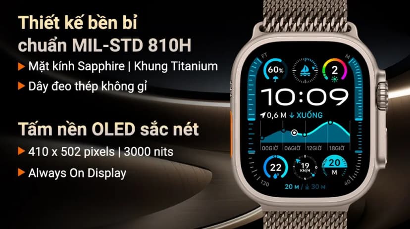 So sánh giá Apple Watch Ultra 2 GPS + Cellular 49mm viền Titanium dây Ocean - Tìm sản phẩm giá rẻ nhất - Ảnh 35