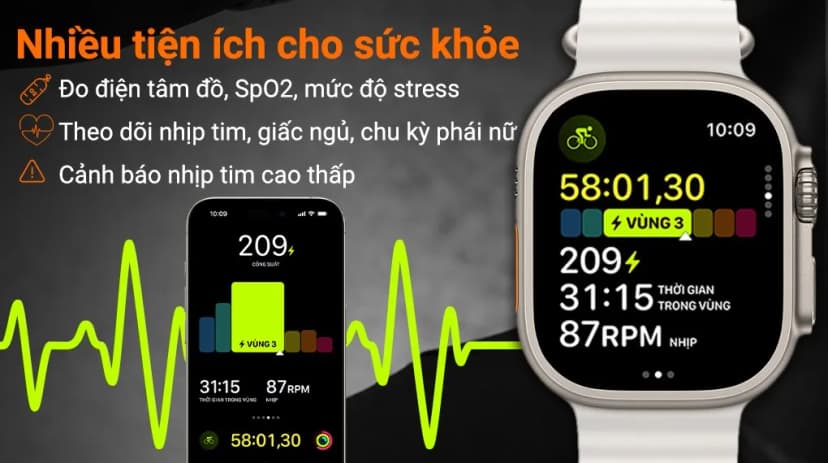 So sánh giá Apple Watch Ultra 2 GPS + Cellular 49mm viền Titanium dây Ocean - Tìm sản phẩm giá rẻ nhất - Ảnh 56