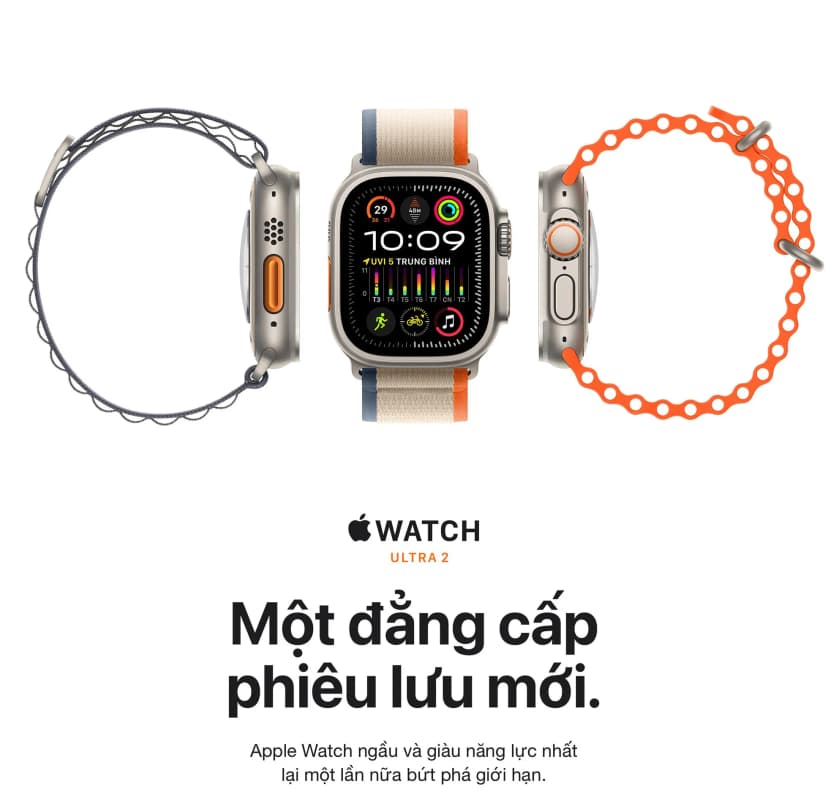 So sánh giá Apple Watch Ultra 2 GPS + Cellular 49mm viền Titanium dây Ocean - Tìm sản phẩm giá rẻ nhất - Ảnh 9