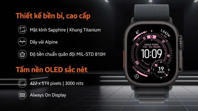 So sánh giá Apple Watch Ultra 3 GPS + Cellular 49mm viền Titanium dây Alpine rẻ nhất? - Ảnh 19