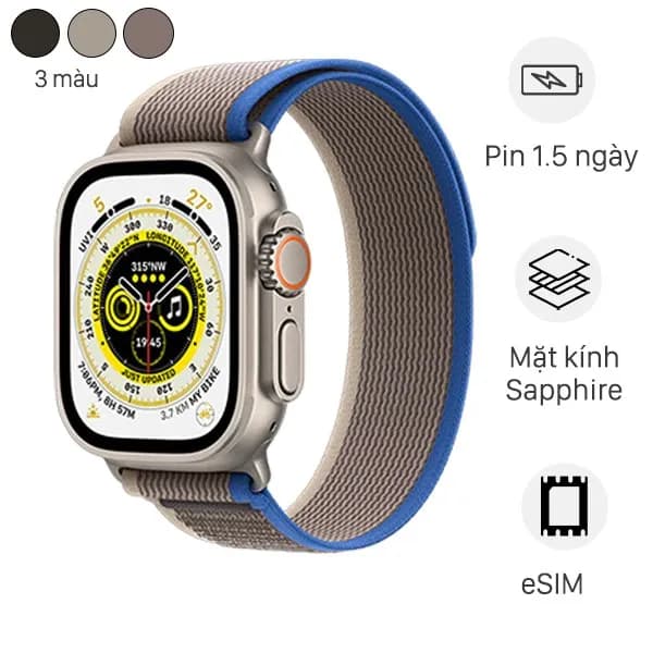 So sánh giá Apple Watch Ultra 3 GPS + Cellular 49mm viền Titanium dây Trail rẻ nhất? - Ảnh 15