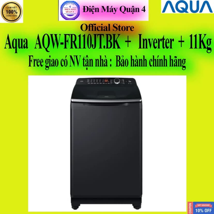 Máy giặt Aqua 11 kg AQW-FR110JT BK - Giá rẻ nhất hôm nay - Ảnh 9