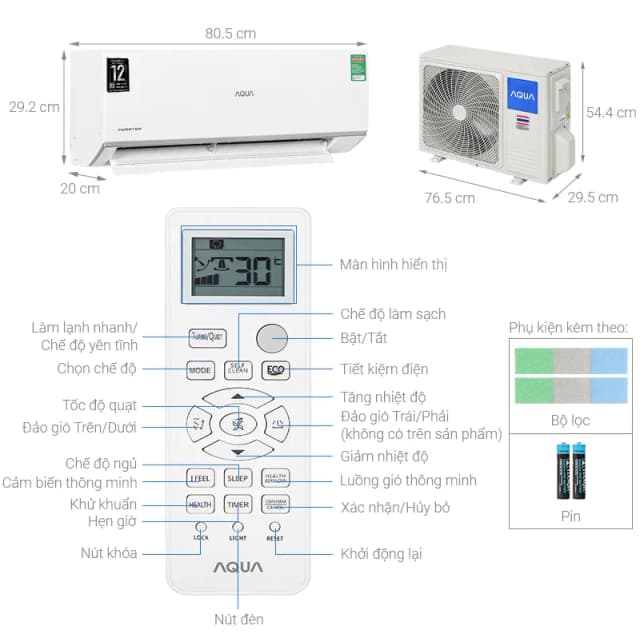 So sánh giá Máy lạnh AQUA Inverter 1.5 HP AQA-RUV13RB2 rẻ nhất? - Ảnh 4