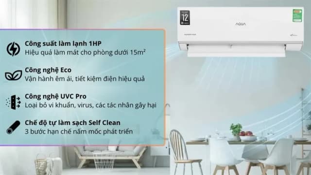 So sánh giá Máy lạnh AQUA Inverter 1 HP AQA-RUV10RB3 rẻ nhất? - Ảnh 12