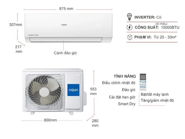 So sánh giá Máy lạnh AQUA Inverter 2 HP AQA-RV18QE rẻ nhất? - Ảnh 5