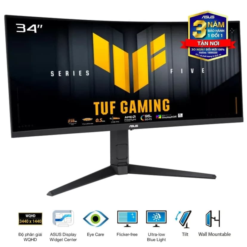 So sánh giá Màn hình Gaming Asus TUF VG34WQML5A (34 inch, WQHD, VA, 250Hz, 1ms) - Tìm sản phẩm giá rẻ nhất - Ảnh 8