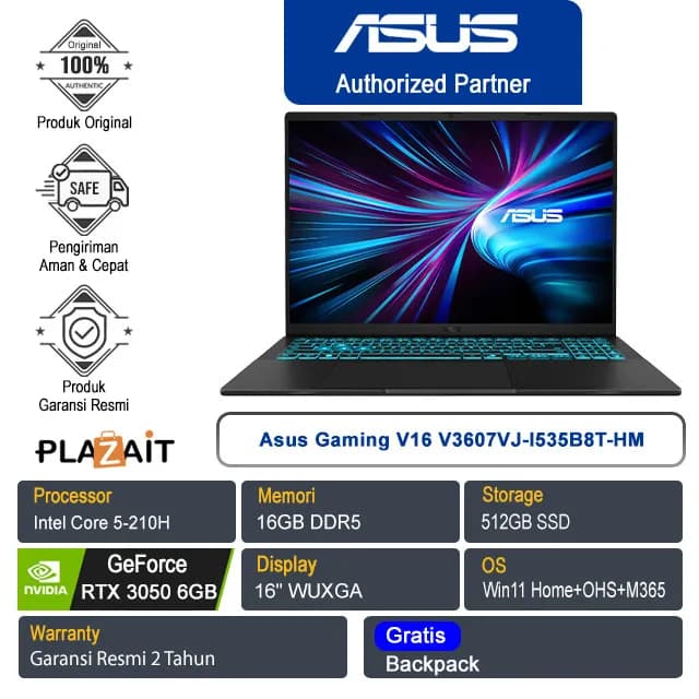 Laptop Asus Gaming V16 V3607VJ - RP071W (Core 5 210H, 16GB, 512GB, RTX 3050 6GB, WUXGA 144Hz, Win11) - Giá rẻ nhất hôm nay - Ảnh 12