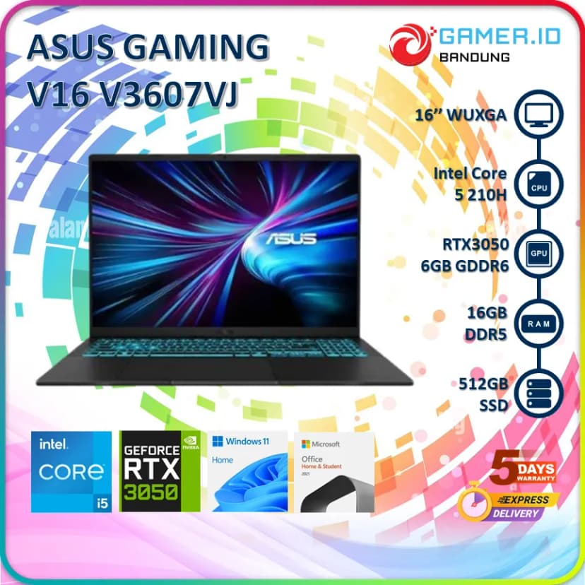 Laptop Asus Gaming V16 V3607VJ - RP071W (Core 5 210H, 16GB, 512GB, RTX 3050 6GB, WUXGA 144Hz, Win11) - Giá rẻ nhất hôm nay - Ảnh 6