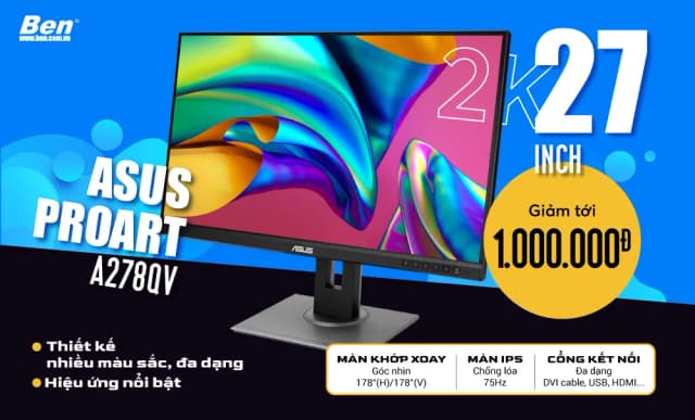 Top 1 so sánh giá Màn hình Asus ProArt PA278CGRV (27 inch, 2K, IPS, 144Hz, 5ms) - Tìm sản phẩm giá rẻ nhất - Ảnh 90