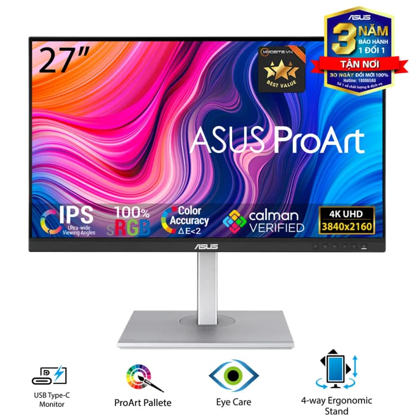 Màn hình Asus ProArt PA279CRV (27 inch, 4K, IPS, 60Hz, 5ms) - Giá rẻ nhất hôm nay - Ảnh 8