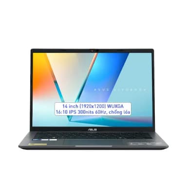 Laptop Asus Vivobook S14 S3407CA - LY096WS (Ultra 7 255H, 16GB, 512GB, WUXGA, OfficeH24+365, Win11) - 16