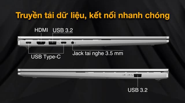 Laptop Asus Vivobook S16 S3607VA - RP055WS (i5 13420H, 16GB, 512GB, WUXGA 144Hz, OfficeH24+365, Win11) - 13