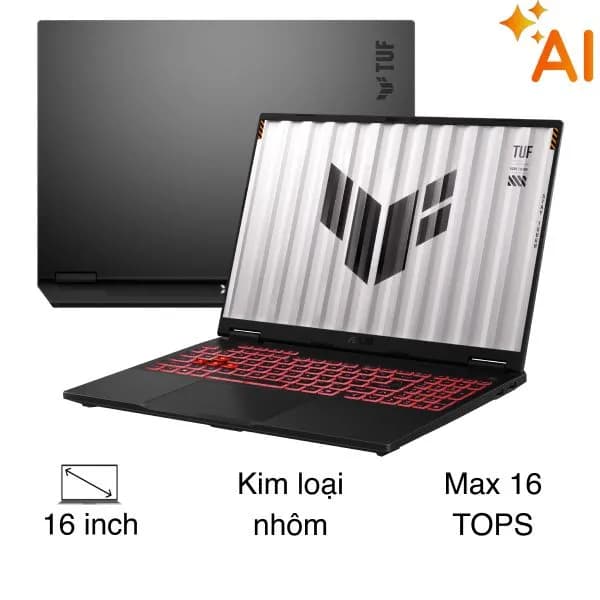 Laptop Asus TUF Gaming A16 FA608UM - RV266W (R7 260, 16GB, 512GB, RTX5060 8GB, Full HD+ 165Hz, Win11) - Giá rẻ nhất hôm nay - Ảnh 1