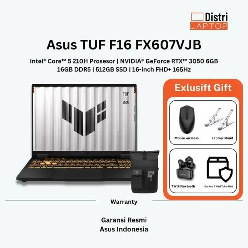 Laptop Asus TUF Gaming F16 FX607VJB - RL151W (Core 5 210H, 16GB, 512GB, RTX 3050 6GB, Full HD+, 144Hz, Win11) - Giá rẻ nhất hôm nay - Ảnh 14