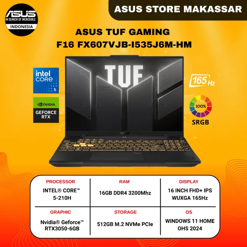 Laptop Asus TUF Gaming F16 FX607VJB - RL151W (Core 5 210H, 16GB, 512GB, RTX 3050 6GB, Full HD+, 144Hz, Win11) - Giá rẻ nhất hôm nay - Ảnh 6