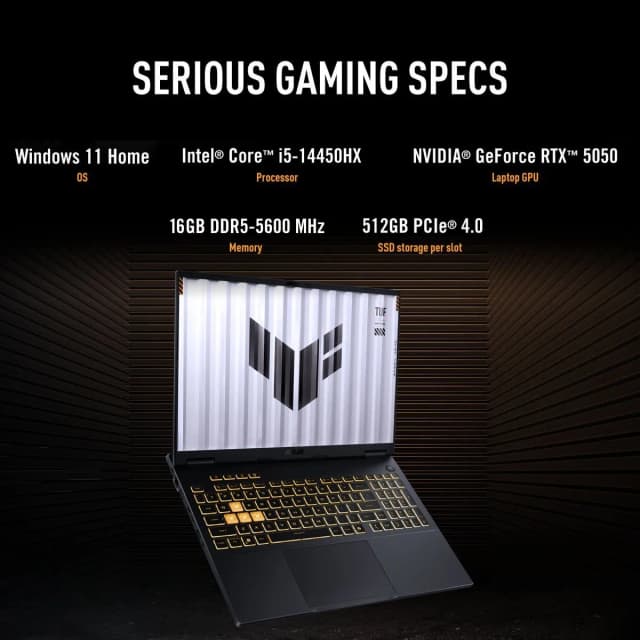 Top 1 so sánh giá Laptop Asus TUF Gaming F16 FX608JHR - RV160W (i5 14450HX, 16GB, 512GB, RTX 5050 8GB, WUXGA 165Hz, Win11) - Tìm sản phẩm giá rẻ nhất - Ảnh 13