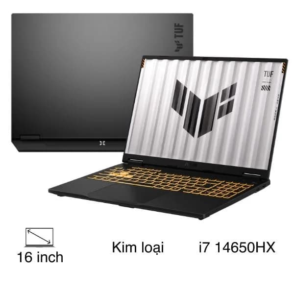 Laptop Asus TUF Gaming FX608JHI - TU209W (i7 14650HX, 16GB, 512GB, RTX5050 8GB, Full HD+ 144Hz, Win11) - Giá rẻ nhất hôm nay - Ảnh 1