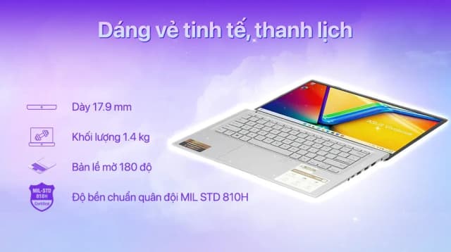 So sánh giá Laptop Asus Vivobook 14 X1404VA - EB155W (Core 5 120U, 16GB, 512GB, Full HD, Win11) rẻ nhất? - Ảnh 6