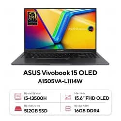 Laptop Asus Vivobook 15 OLED A1505VA - MA467W (i5 13500H, 16GB, 512GB, 2.8K OLED 120Hz, Win11) - 17