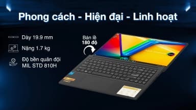 Laptop Asus Vivobook 15 OLED A1505VA - MA467W (i5 13500H, 16GB, 512GB, 2.8K OLED 120Hz, Win11) - 4