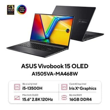 Laptop Asus Vivobook 15 OLED A1505VA - MA467W (i5 13500H, 16GB, 512GB, 2.8K OLED 120Hz, Win11) - 9