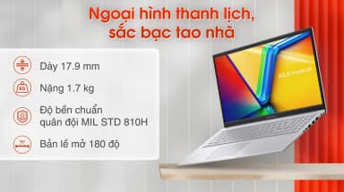 Laptop Asus Vivobook 15 X1504VA - NJ1634W (i3 1315U, 8GB, 512GB, Full HD, Win11) - 6