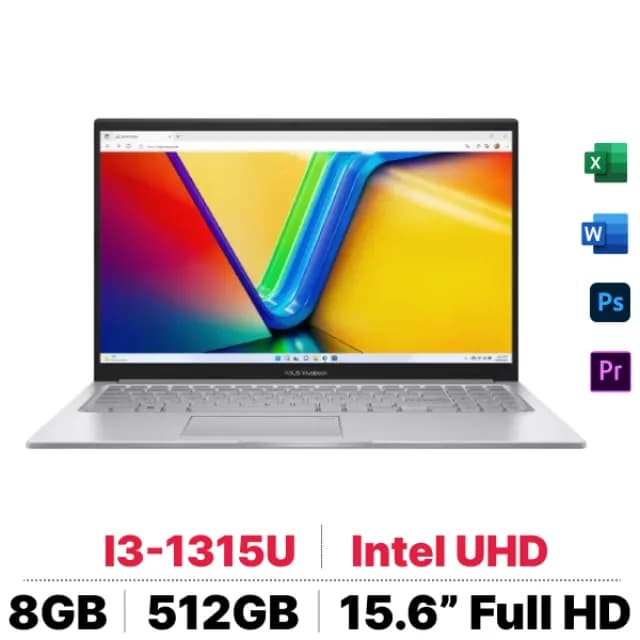 Laptop Asus Vivobook 15 X1504VA - NJ1634W (i3 1315U, 8GB, 512GB, Full HD, Win11) - 7