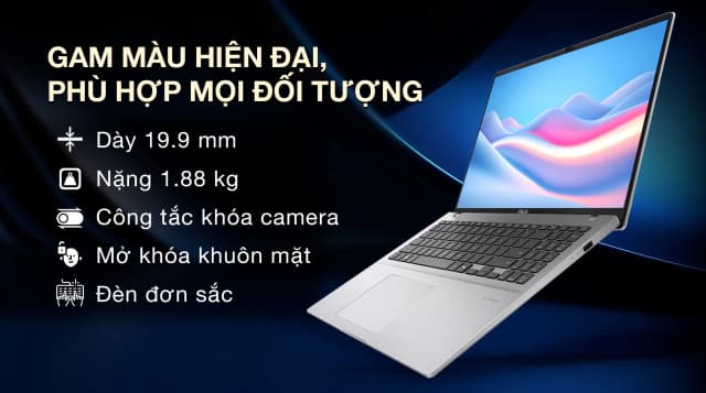 Laptop Asus Vivobook 16 A1607CA - MB038WS (Ultra 5 225H, 16GB, 512GB, WUXGA, OfficeH24+365, Win11) - 3