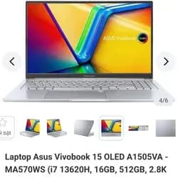 Laptop Asus Vivobook 15 OLED A1505VA - MA570WS (i7 13620H, 16GB, 512GB, 2.8K OLED 120Hz, OfficeH24+365, Win11) - 20