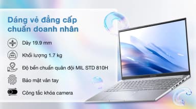 Laptop Asus Vivobook 15 OLED A1505VA - MA570WS (i7 13620H, 16GB, 512GB, 2.8K OLED 120Hz, OfficeH24+365, Win11) - 3