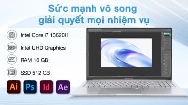 Laptop Asus Vivobook 15 OLED A1505VA - MA570WS (i7 13620H, 16GB, 512GB, 2.8K OLED 120Hz, OfficeH24+365, Win11) - 7