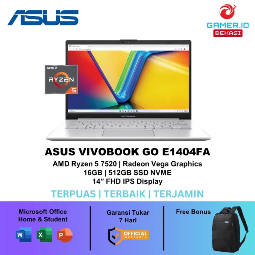 Laptop Asus VivoBook Go 14 E1404FA - EB945W (R5 40, 16GB, 512GB, Full HD, Win11) - Giá rẻ nhất hôm nay - Ảnh 6
