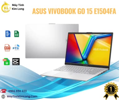 Laptop Asus Vivobook Go 15 E1504FA - NJ776W (R5 7520U, 16GB, 512GB, Full HD, Win11) - 13
