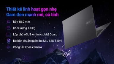 Laptop Asus Gaming Vivobook K3605ZC - RP629W (i5 12500H, 16GB, 512GB, RTX 3050 4GB, WUXGA 144Hz, Win11) - 5