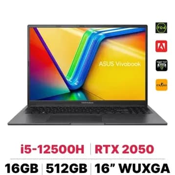 Laptop Asus Gaming Vivobook K3605ZF - RP745W (i5 12500H, 16GB, 512GB, RTX 2050 4GB, WUXGA 144Hz, Win11) - 9