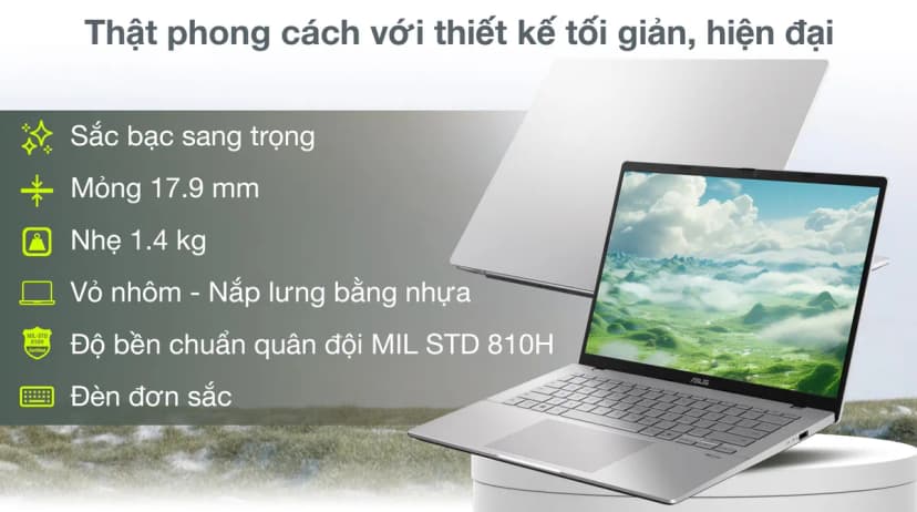Laptop Asus Vivobook S14 S3407VA - LY053W (i7 13620H, 16GB, 512GB, WUXGA, Win11) - Giá rẻ nhất hôm nay - Ảnh 2