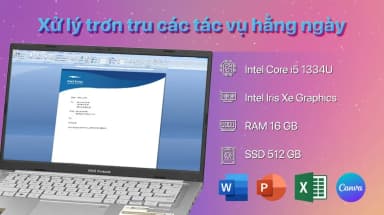 Laptop Asus Vivobook 14 X1404VA - NK771WS (i5 1334U, 16GB, 512GB, Full HD, OfficeH24+365, Win11) - 12