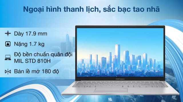 Laptop Asus Vivobook 15 X1504VA - BQ185WS (Core 5 120U, 16GB, 512GB, Full HD, OfficeH24+365, Win11) - 4