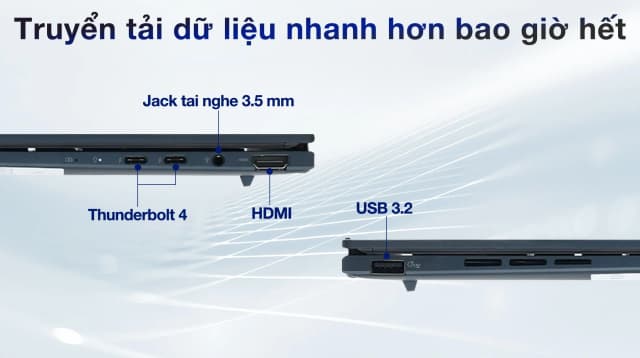 Laptop Asus Zenbook 14 UX3405CA - PZ187WS (Ultra 5 225H, 16GB, 512GB, 2.8K OLED 120Hz, Cảm ứng, OfficeH24+365, Win11) - 13