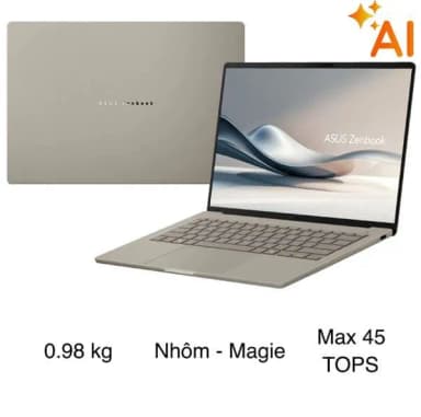 Laptop Asus Zenbook A14 UX3407QA - QD299WS (X1 26 100, 16GB/, 512GB, WUXGA OLED, OfficeH24+365, Win11) - 3