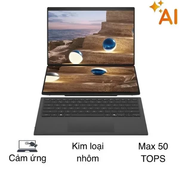 Laptop Asus Zenbook DUO UX8407AA - SN439WS (Ultra X7 358H, 32GB, 512GB, 3K OLED 144Hz, Cảm ứng, OfficeH24+365, Win11) - Giá rẻ nhất hôm nay - Ảnh 1